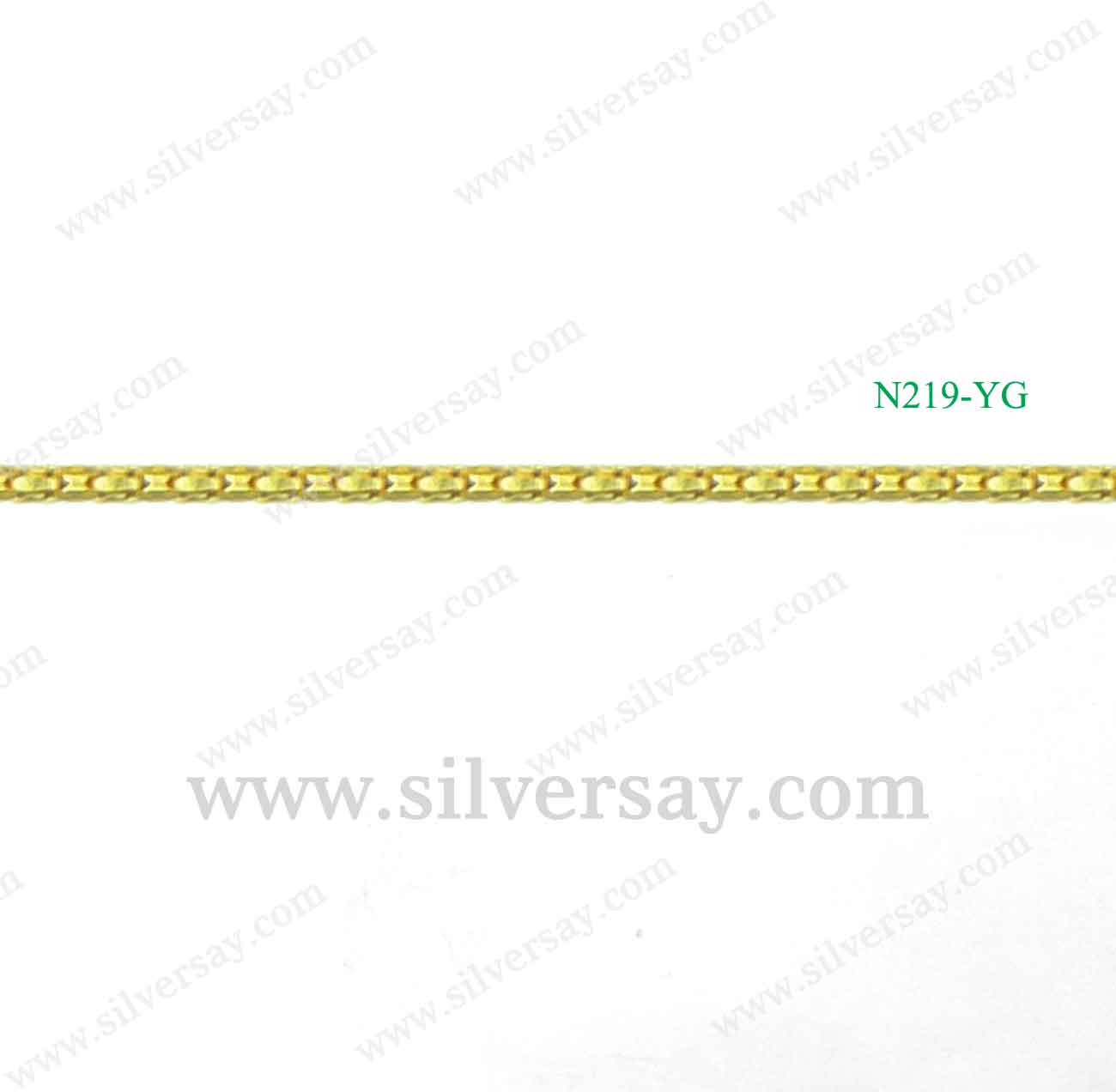 สร้อยคอลายอิตาลี/เกล็ดมังกร/สีทองคำ22k
