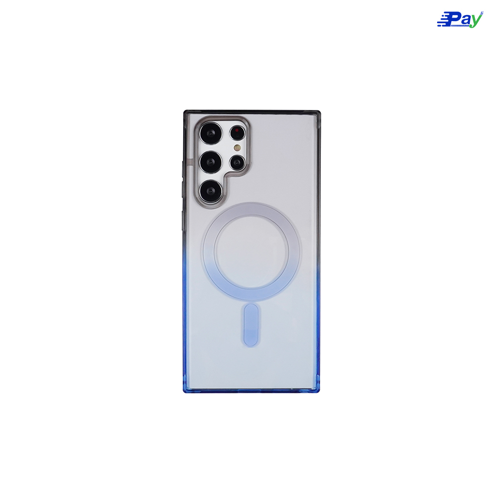 เคสโทรศัพท์ Samsung สีทูโทน เคสชาร์จไร้สาย แบบอ่อน สำหรับ SS S23 Ultra/S22 Ultra