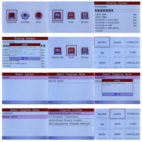 X431 Creader CRP123/ABS/SRS/เกียร์ยานยนต์ OBD II เครื่องสแกนรหัส