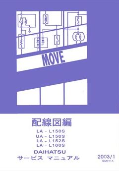 DAIHATSU MOVE (2003-1~) ขายวงจรไฟฟ้าเครื่องยนต์ EF-VE EF-DET JB-DET WIRING DIAGRAM DAIHATSU MOVE L150S L152S L160S ไดฮันสุญี่ปุ่น วงจรไฟฟ้าเครื่องยนต์ ญี่ปุ่น เชียงกงไวริ่งไดแกรม
