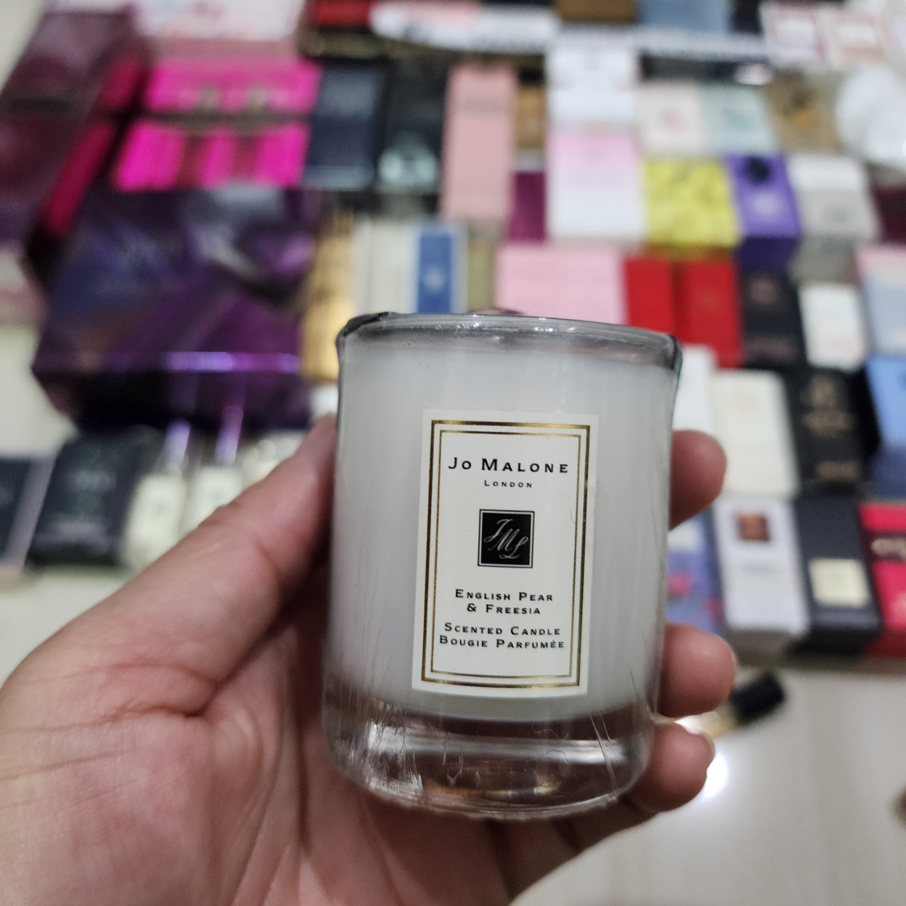 เทียน้ำหอม Jo Malone English Pear & Freesia Candle เทียน 65g + ถุง และ กล่อง