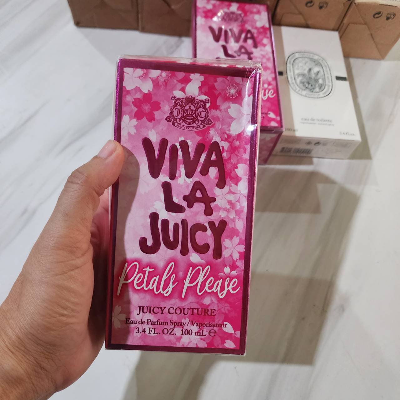 น้ำหอม Juicy Couture Viva La Juicy Petals Please 100ml กล่องซีล กล่องบุบ