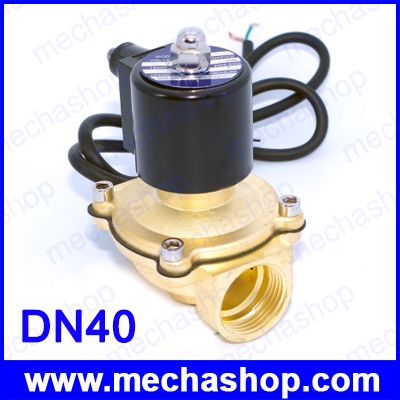โซลินอยด์วาล์วปิดเปิดของเหลว น้ำ น้ำมัน อากาศ Electric Solenoid Valve NC DN40 1-1/2"BSP NBR Seal 220V