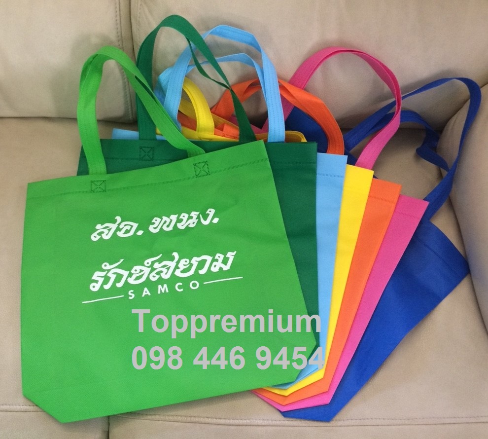กระเป๋าสปันบอน ถุงผ้าสปันบอน ถุงผ้าแจกราคาถูก กระเป๋าผ้าลดโลกร้อน ถุงผ้าเริ่มต้น12บาท