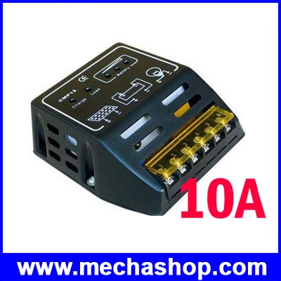 โซล่าชาร์จเจอร์ Solar Panel Charger Controller Regulator 10A 12V/24V (ใช้กับแผงไม่เกิน 240W เมื่อชาร์ท 24V และ 120W เมื่อชาร์ท 12V)