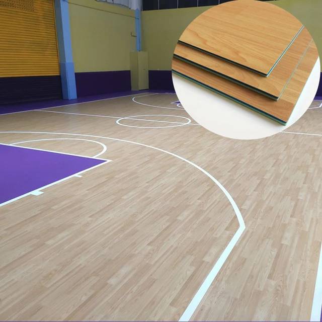 รับติดตั้งพื้นไวนิล PVCสนามแบดมินตัน สนามกีฬา ทุกชนิดมาตรฐานสากล