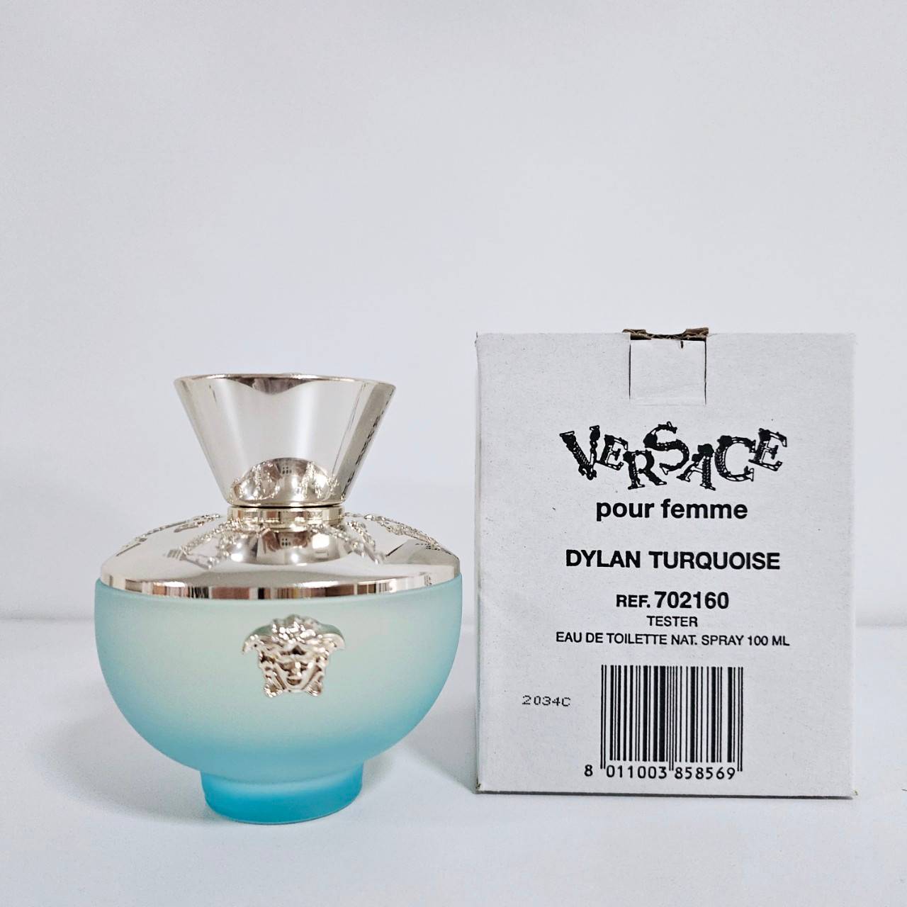 น้ำหอมแท้ Versace Dylan Turquoise Eau De Toilette 100ml กล่องเทสเตอร์