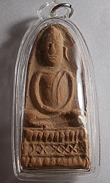 พระเนื้อดินไม่ทราบที่ในเลี่ยมเดิม