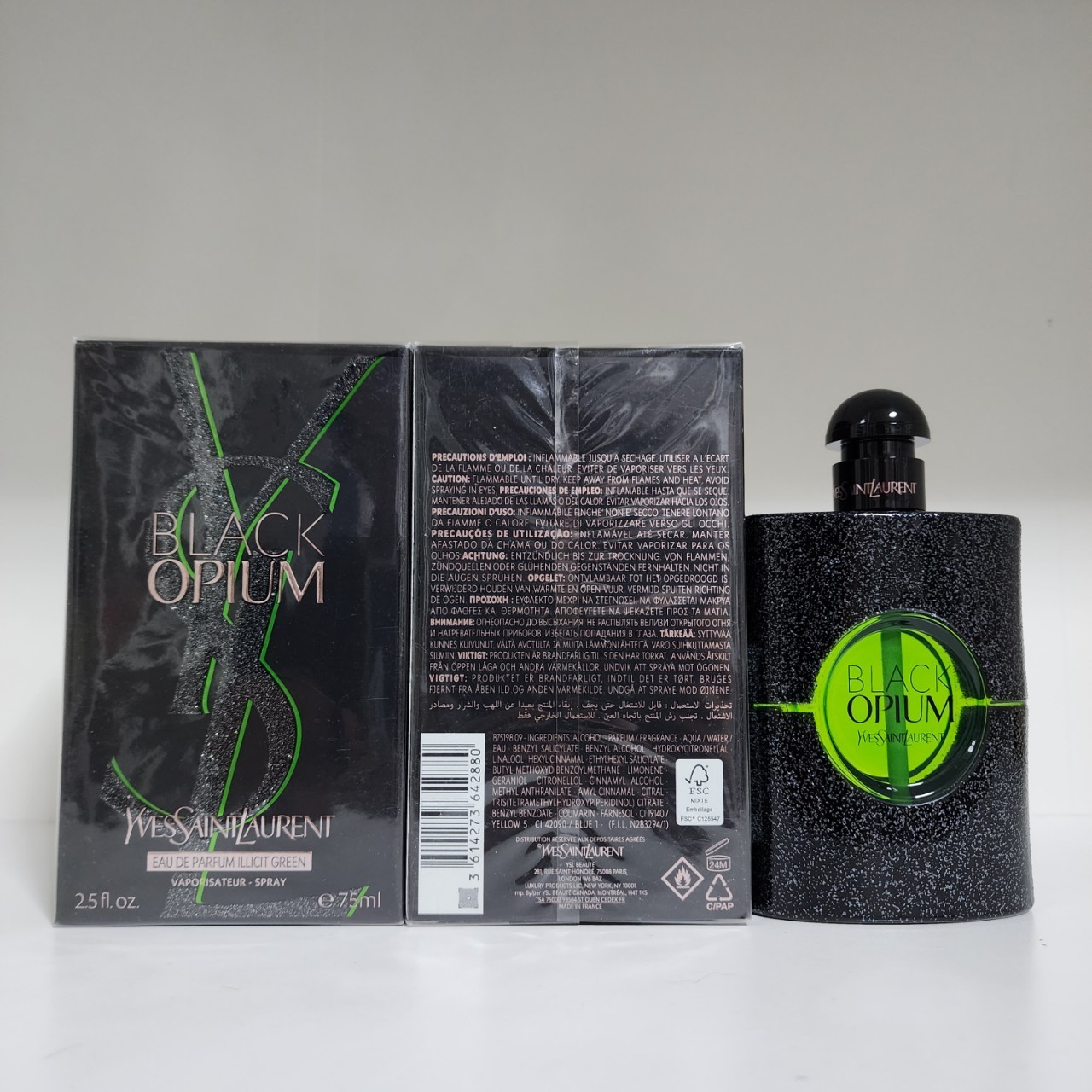 น้ำหอมแท้แบ่งขาย YSL Black Black opium green illicit Eau De Parfum for women💕Travel Size #แบบทดลอง
