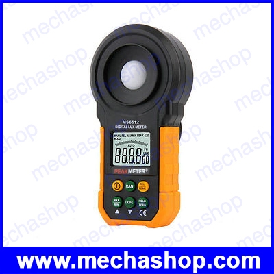 มิเตอร์วัดแสง เครื่องวัดแสง เครื่องวัดความสว่าง ลักซ์มิเตอร์ PM6612 MS6612 Digital Luxmeter 200,000 Lux Light Meter Test Spectra Auto Range JK