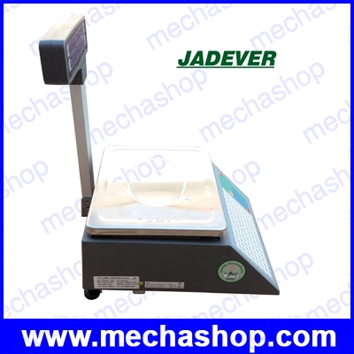 เครื่องชั่งดิจิตอล เครื่องชั่งคำนวณราคา 6kg/2g, 15kg/5g, 30kg/10g แสดงผลเป็นแบบ LED ทั้งสองด้าน หน้า-หลัง ขนาดจานชั่ง 360x440x175mm รุ่น JLP ยี่ห้อ JADEVER(ไต้หวัน)