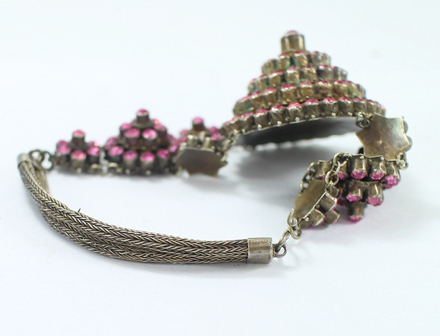 SI110 สร้อยข้อมือ+แหวน ชุดเครื่องละครพลอยอัด ตัวเรือนเงินแท้ 92.5% นน. 26.2 กรัม