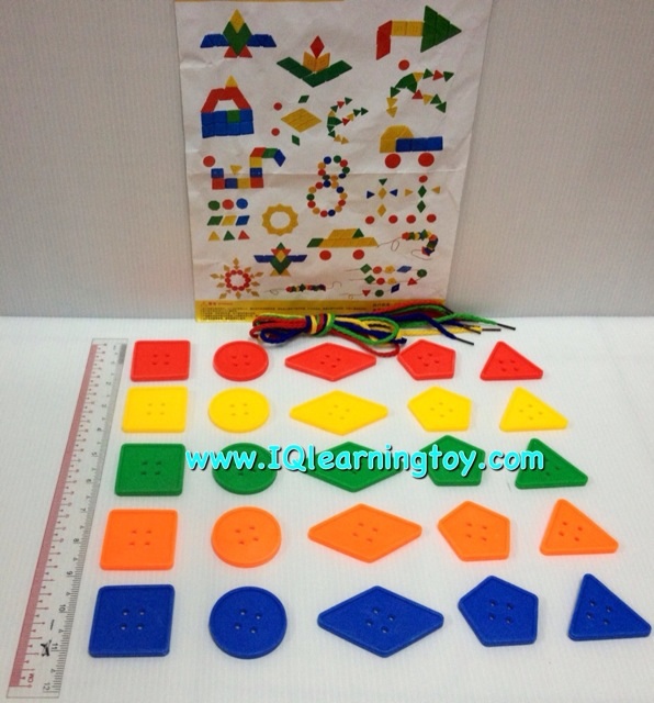 ของเล่นร้อยเชือก-รูปทรงต่างๆ เสริมพัฒนาการฝึกกล้ามเนื้อมือและสมาธิของเด็ก เรียนรู้เรื่องสีและรูปทรงต่างๆ ฝึกความจำ เป็นประโยชน์กับเด็กทุกวัย ส่งฟรี