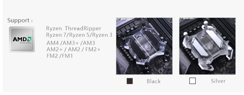 Bykski CPU-XPH-T8-M AMD Ryzen