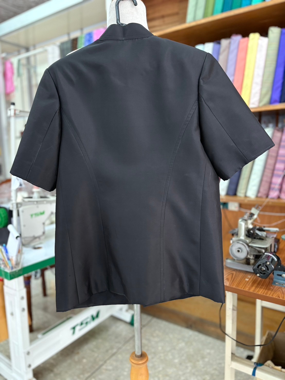 สั่งตัด(ไม่รวมผ้า) เสื้อสูท คอพระราชทาน แขนสั้น แบบดั้งเดิม เลือกตาม Size