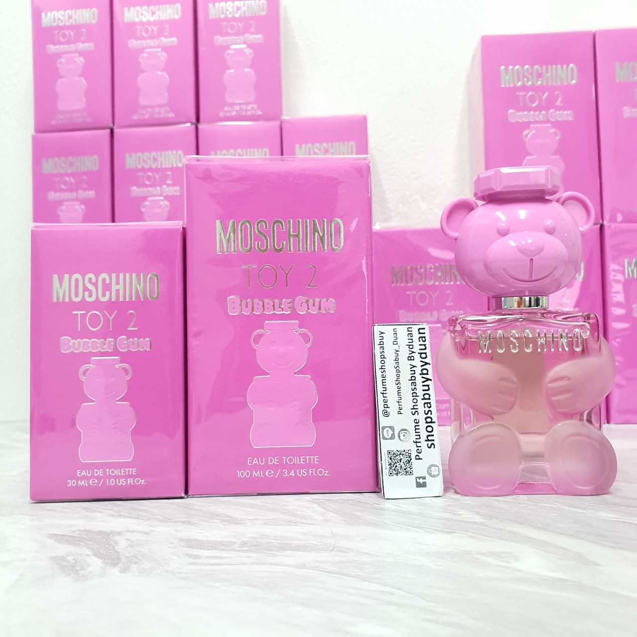 น้ำหอมแท้ Moschino Toy 2 Bubble Gum Eau De Toilette 30ml กล่องซีล