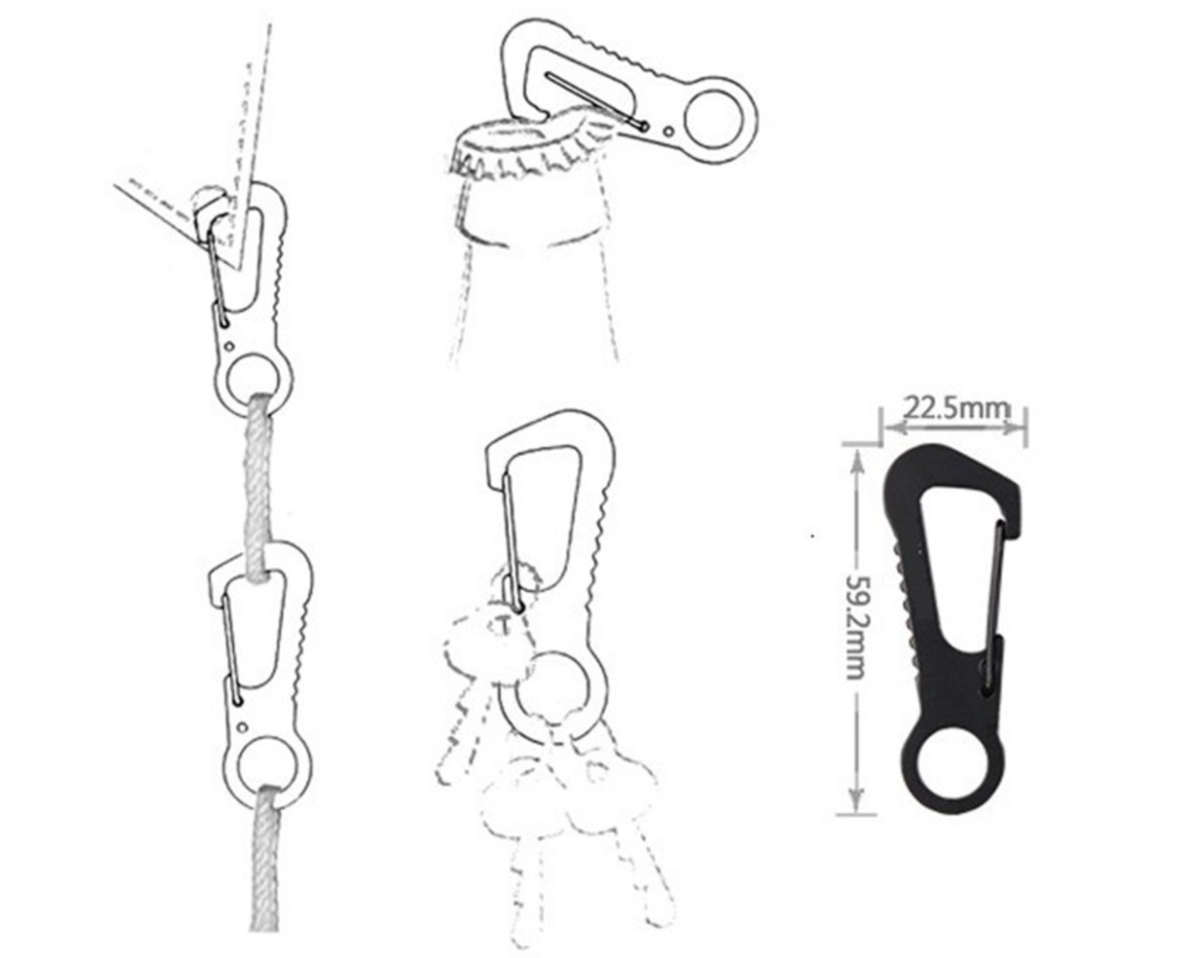 snap CO : edc ร้อยพวงกุญแจ