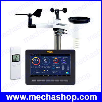 เครื่องวัดสภาพภูมิอากาศ Wireless weather station connect to WiFi, MS-HP2550 upload data to web นำข้อมูลขึ้นเว็บได้