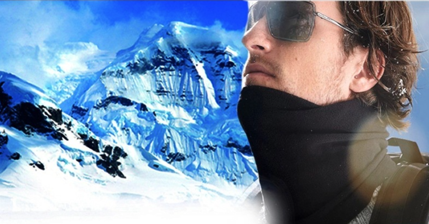 outdoor sport mask : หมวกคลุมและหน้ากากปิดหน้าในใบเดียว