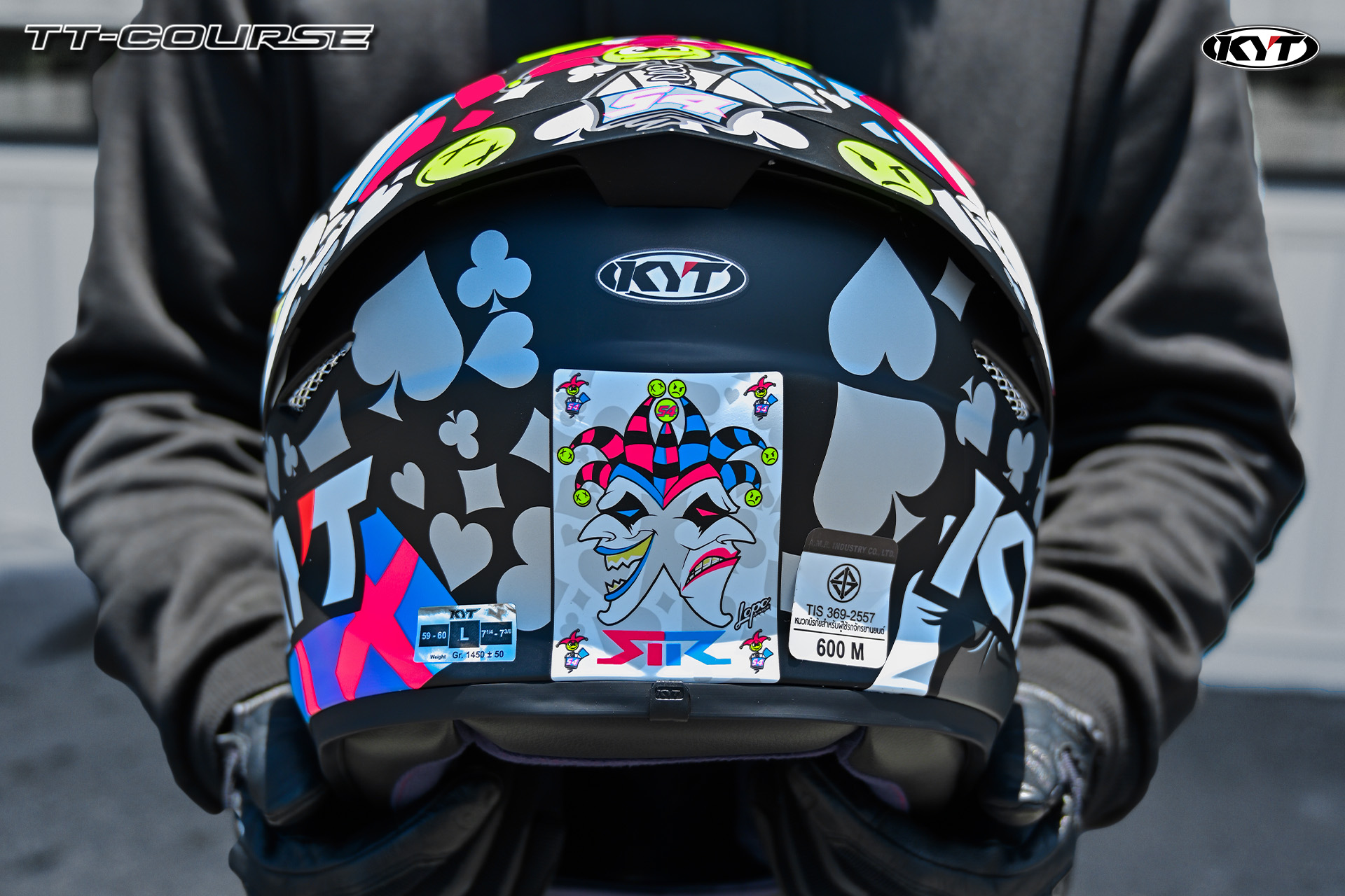 KYT รุ่น TT-Course ลายแข่ง RICCARDO ROSSI MATT Replica