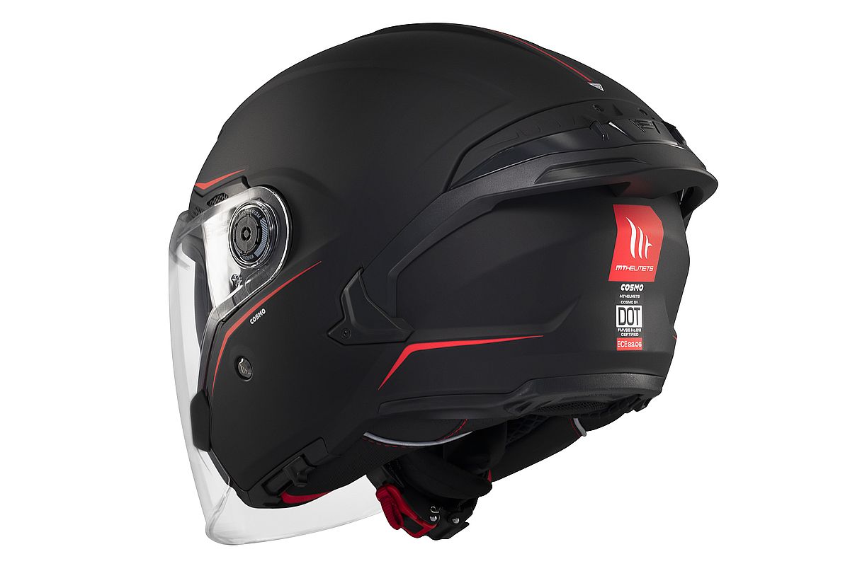 MT HELMETS - รุ่น COSMO SV (ECE 22.06) Solid Matt black ดำด้าน *ใส่แบรนด์อื่นอยู่ ต้องเพิ่ม 1 ไซส์*