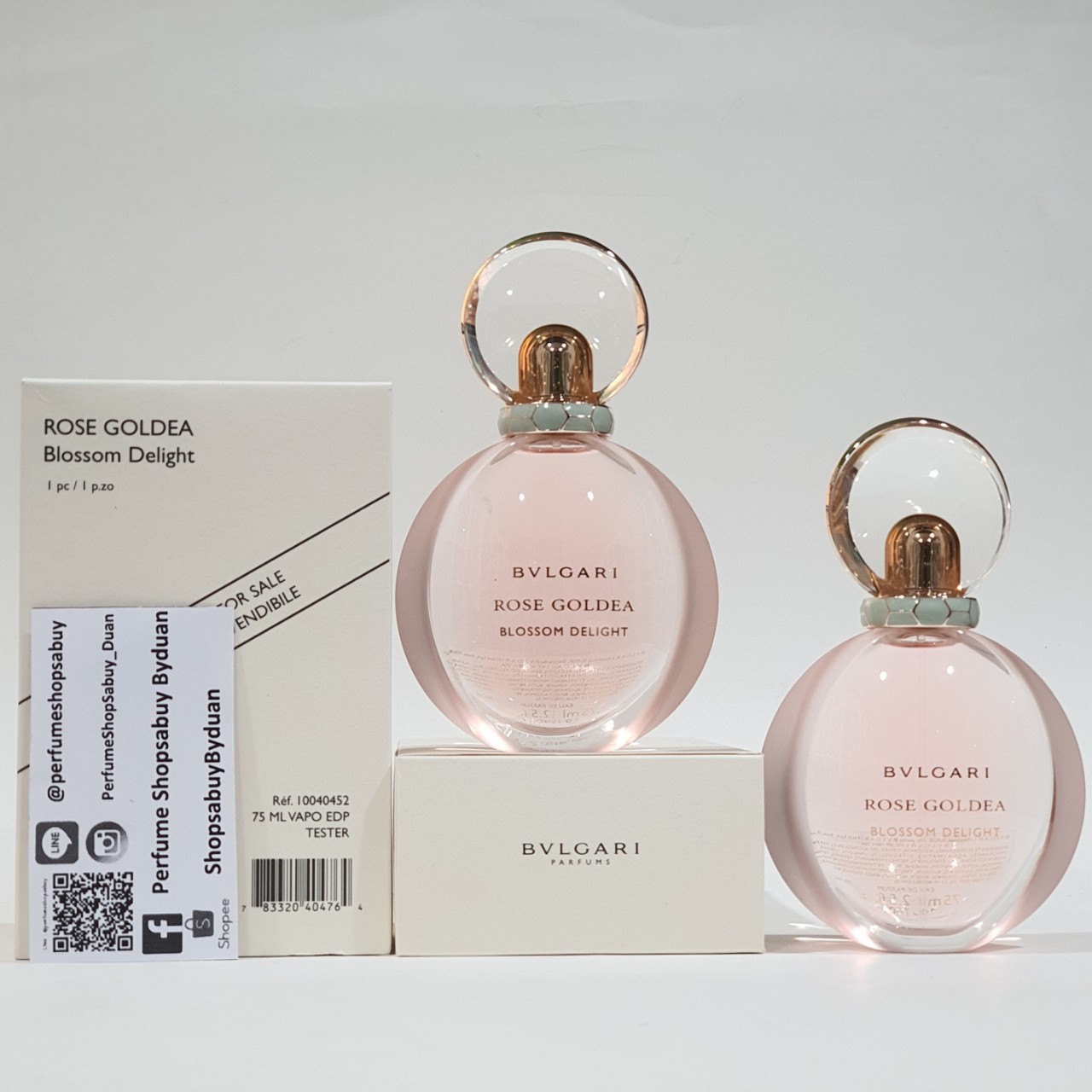 น้ำหอมแท้ Bvlgari Rose Goldea Blossom Delight Eau De Parfum 75ml กล่องเทสเตอร์