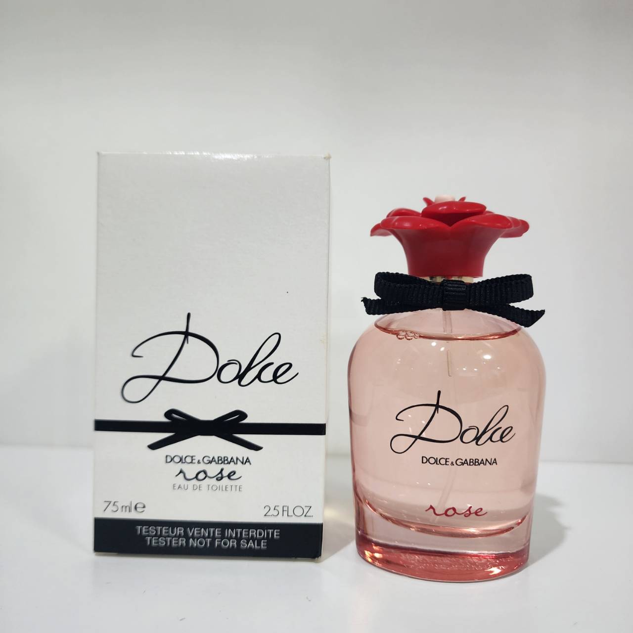 น้ำหอมแท้ D&G Dolce & Gabbana Dolce Rose Eau de Toilette 75ml กล่องเทสเตอร์