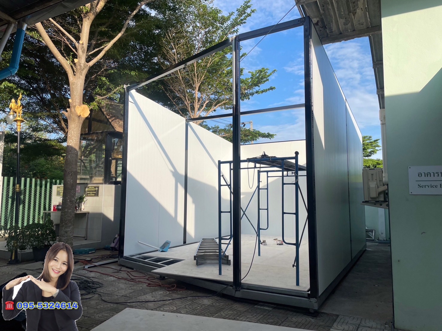 ออฟฟิศสำเร็จรูป บ้านสำเร็จรูป 4.00x6.00 เมตร