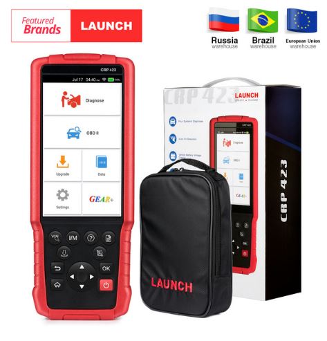LAUNCH X431 CRP423 OBD2 Code Reader Scanner support Engine/ABS/Airbag/AT OBD 2 CRP 423 Auto diagnostic tool CRP123 creader VII+