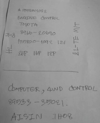 หนังสือ วงจรไฟฟ้า (wiring diagram) เครื่องยนต์ 2L-TE ดีเซลหัวฉีด ปี 1999