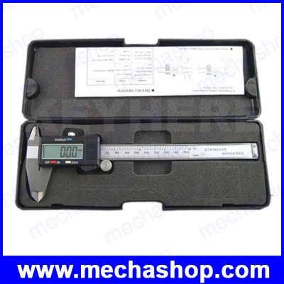 เวอร์เนียร์ดิจิตอล เครื่องวัดขนาด เครื่องมือวัดขนาด CALIPER VERNIER GAUGE 6 นิ้ว (พร้อมกล่อง)