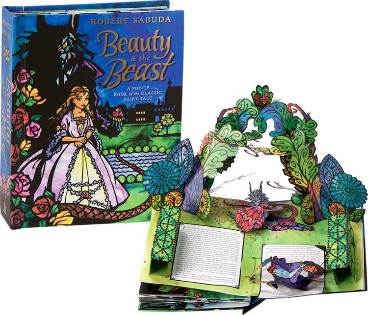 Beauty and the Beast: Pop-Up Book พร้อมส่ง RARE item Collectible pop up Hardback English By Robert Sabuda 9781847386328