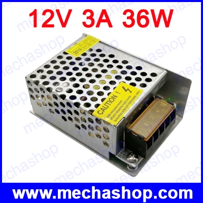 สวิทชิ่ง เพาเวอร์ซัพพาย แหล่งจ่ายไฟ Anex Switching Power Supply 12V 3A 36W Normal Single output S-36-12 ประกัน 1 ปี