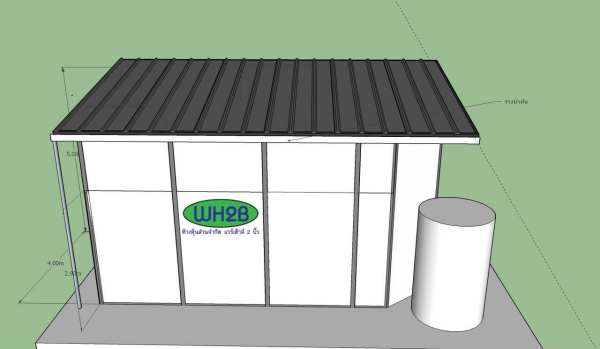 ออฟฟิศสำเร็จรูป 2 ชั้น ขนาด4.00x8.00 เมตร