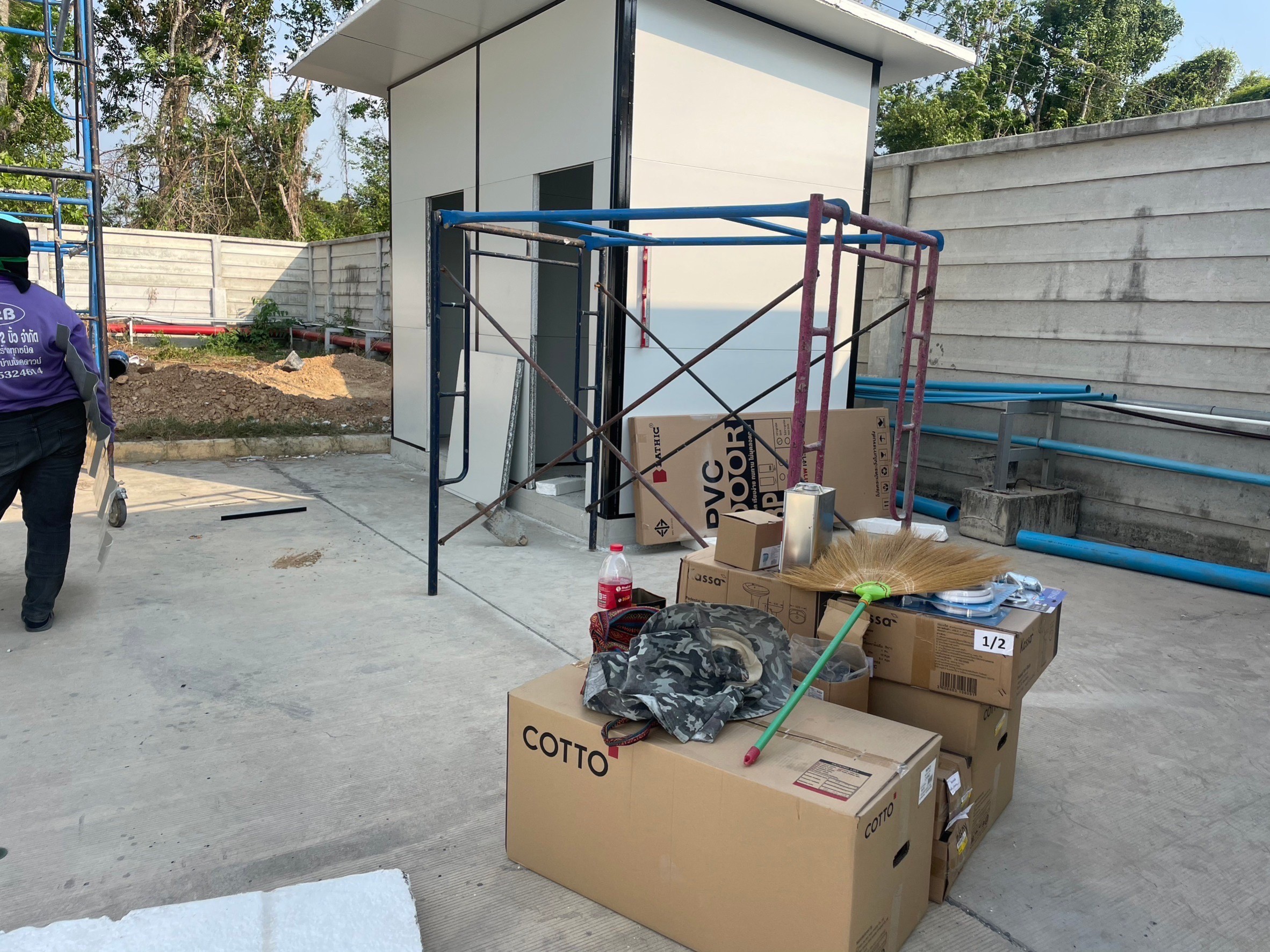 ออฟฟิศสำเร็จรูป บริษัทเหลียงซิ ขนาด5.00x20.00x4.50 เมตร