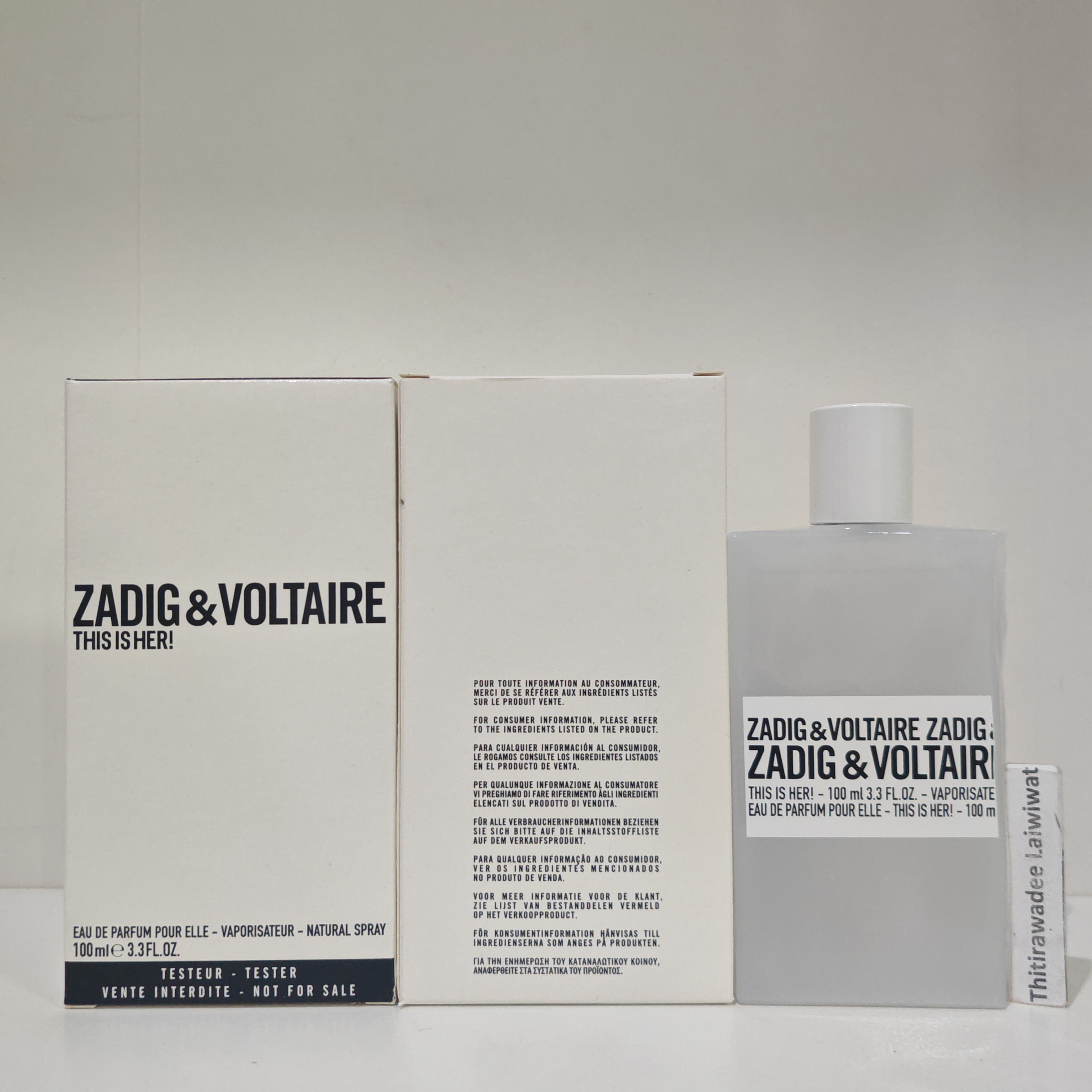 น้ำหอม Zadig & Voltaire This is HER EDP 100ml กล่องเทส
