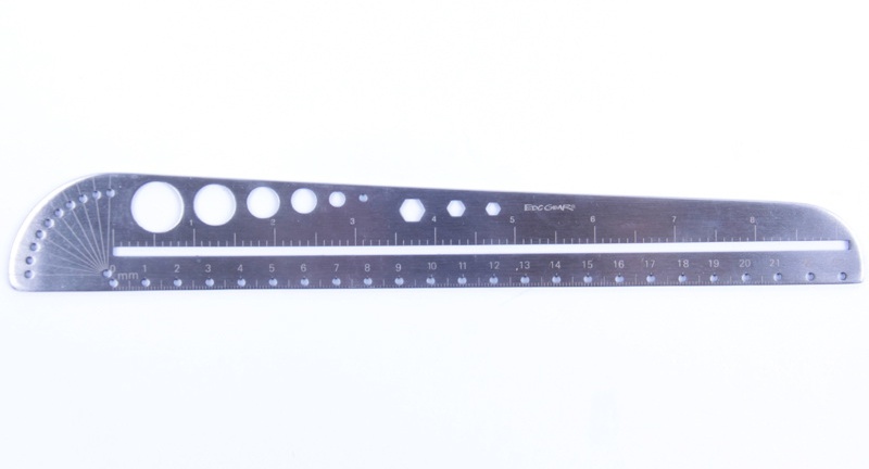 ไม้บรรทัดเขียนแบบ ทรงมีดมาเชเต้ ค่าย EDC GEAR