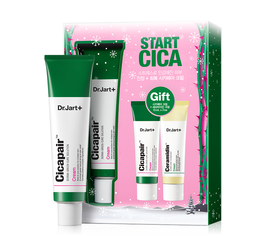 DR.JART+ Cicapair cream(45,000 won) ชุดเซตลดสิว สิวอักเสบ สิวอุดตัน ผิวแพ้ง่าย