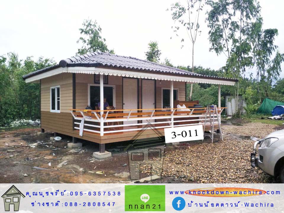 3-011 บ้านน็อคดาวน์ - ทรงปั้นหยา