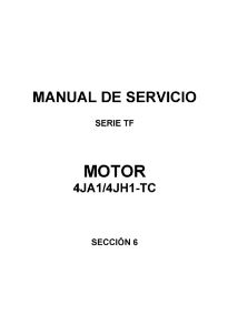 คู่มือซ่อมเครื่องยนต์ และวงจรไฟฟ้า Wiring Diagram 4JA1, 4JH1 ภาษาอังกฤษ