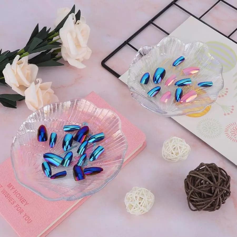 จานสี จานใส่เล็บปลอม จานถ่ายรูป