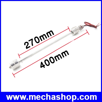 เซนเซอร์ระดับน้ำ ลูกลอยไฟฟ้า Bouble Float Ball 400mm Length Stainless Steel Water Level Sensor Switch