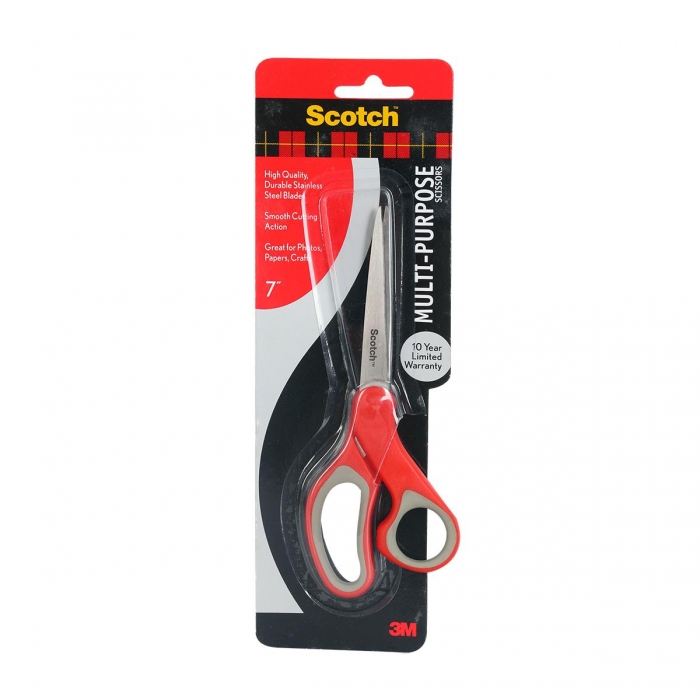 3M Scotch กรรไกรเอนกประสงค์ ด้ามแดง 3เอ็ม สก๊อตช์ CAT 142x
