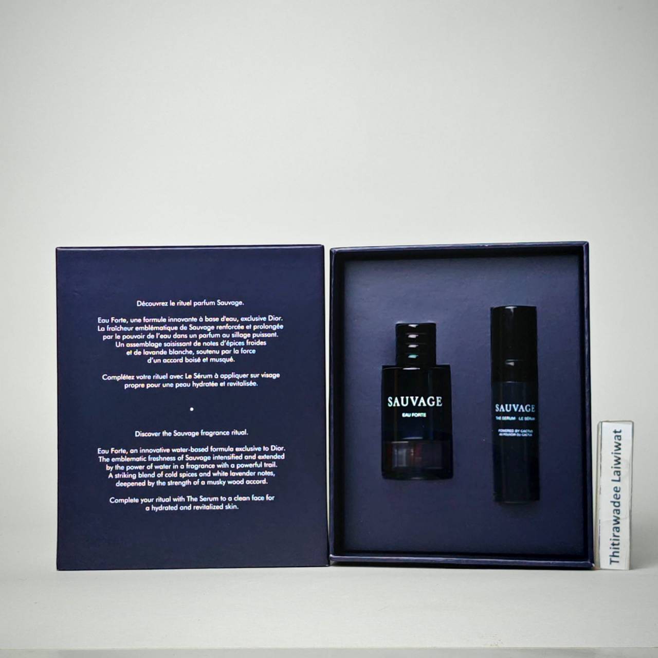 น้ำหอมจิ๋วมินิ Dior Sauvage Eau forte Set ✨ น้ำหอมมินิ หัวแต้ม 10 ml ✨ Face serum Anti Age 5 ml