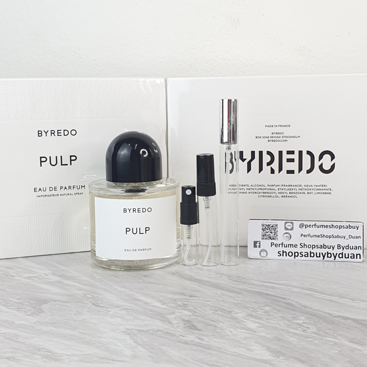 น้ำหอมแท้แบ่งขาย Byredo Pulp Eau De Parfum For Women And Men 💦แบ่ง 💕Travel Size แบบทดลอง