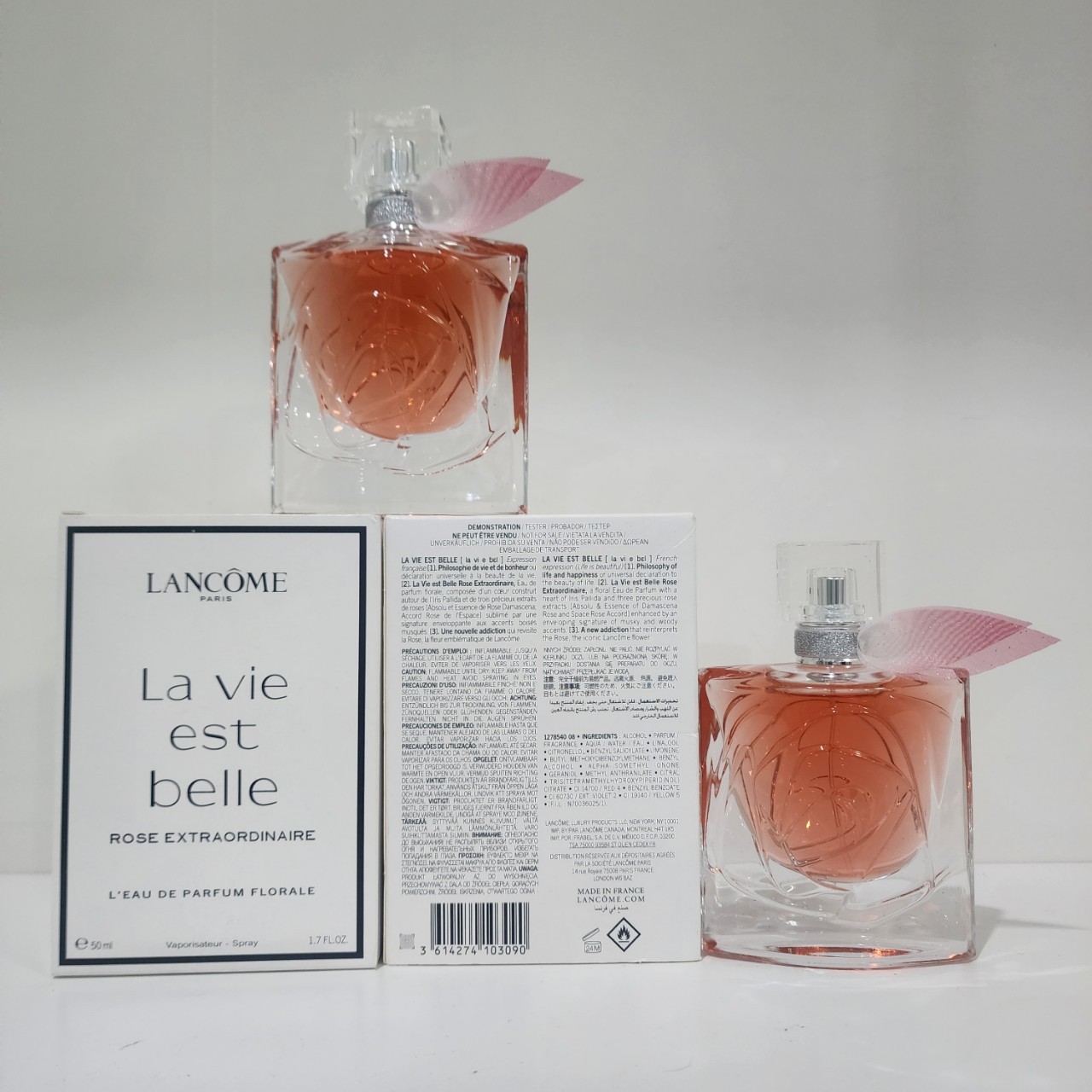 น้ำหอมแท้ Lancome La Vie Est Belle Rose Extraordinaire 50ml กล่องเทสเตอร์