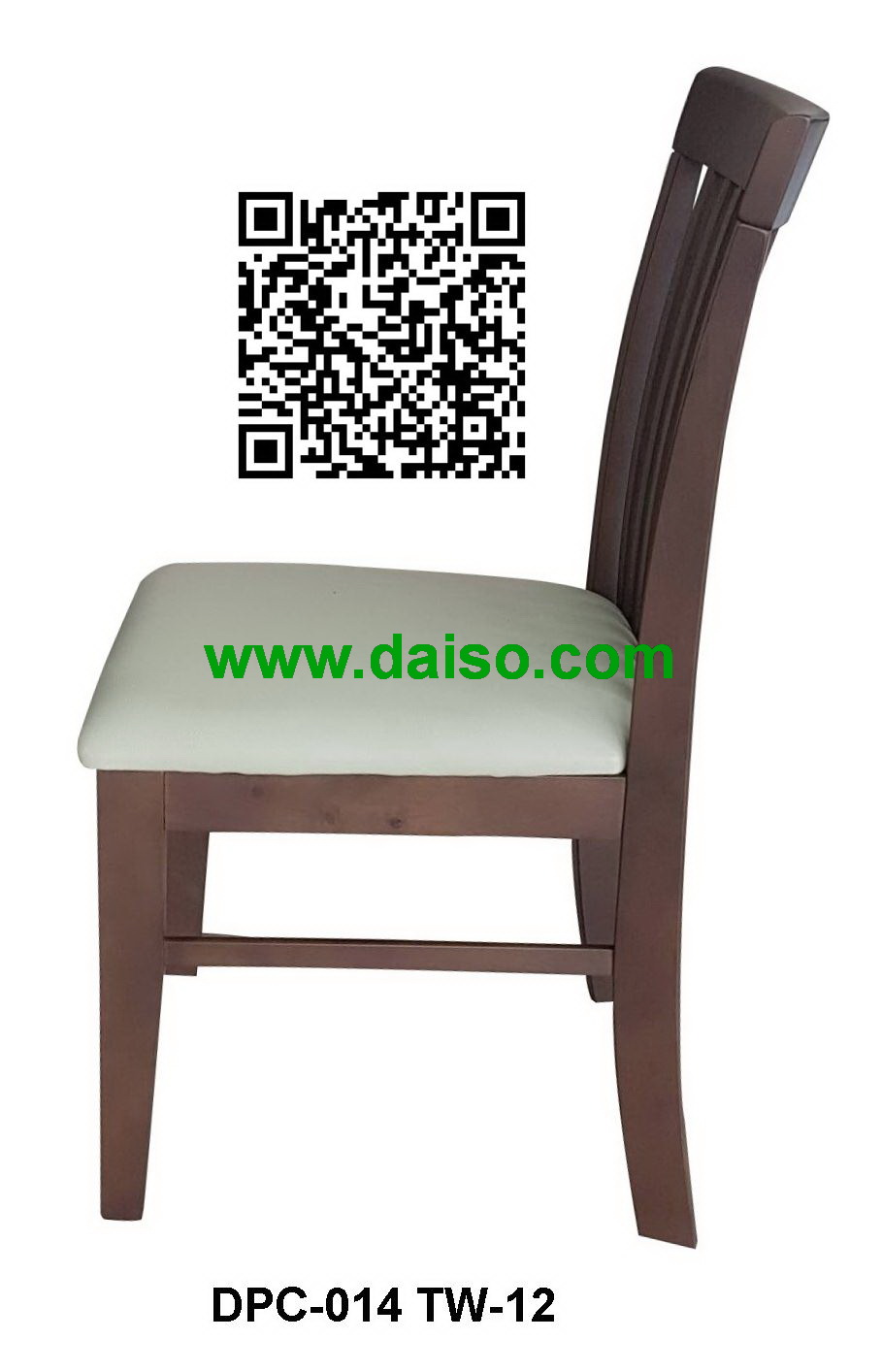 เก้าอี้ไม้ยางพารา เก้าอี้ไม้ยาง เก้าอี้อาหาร เก้าอี้ร้านอาหาร_DPC-014