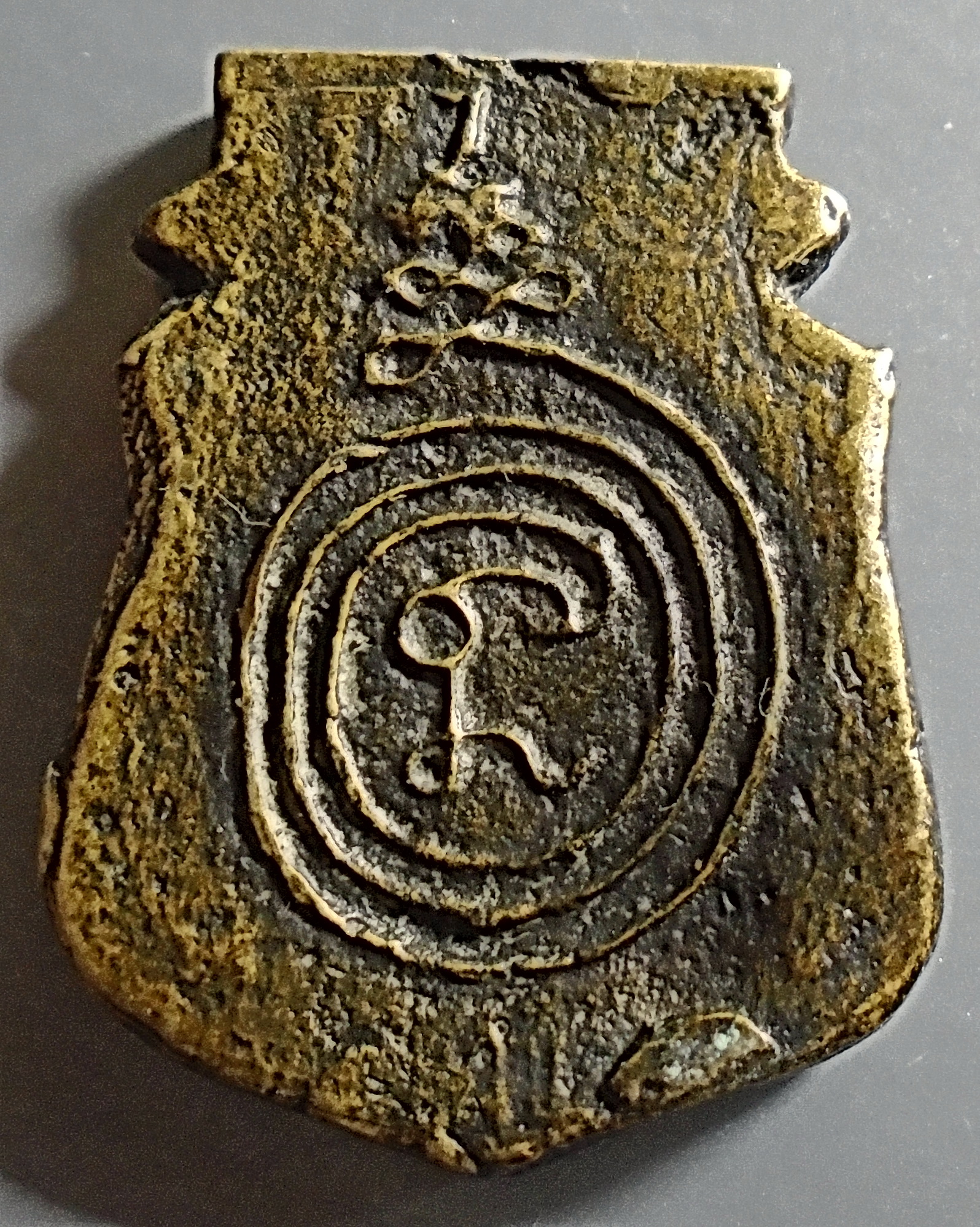 เหรียญหล่อหน้าเสือ หลวงพ่อน้อย วัดธรรมศาลา ปี 12