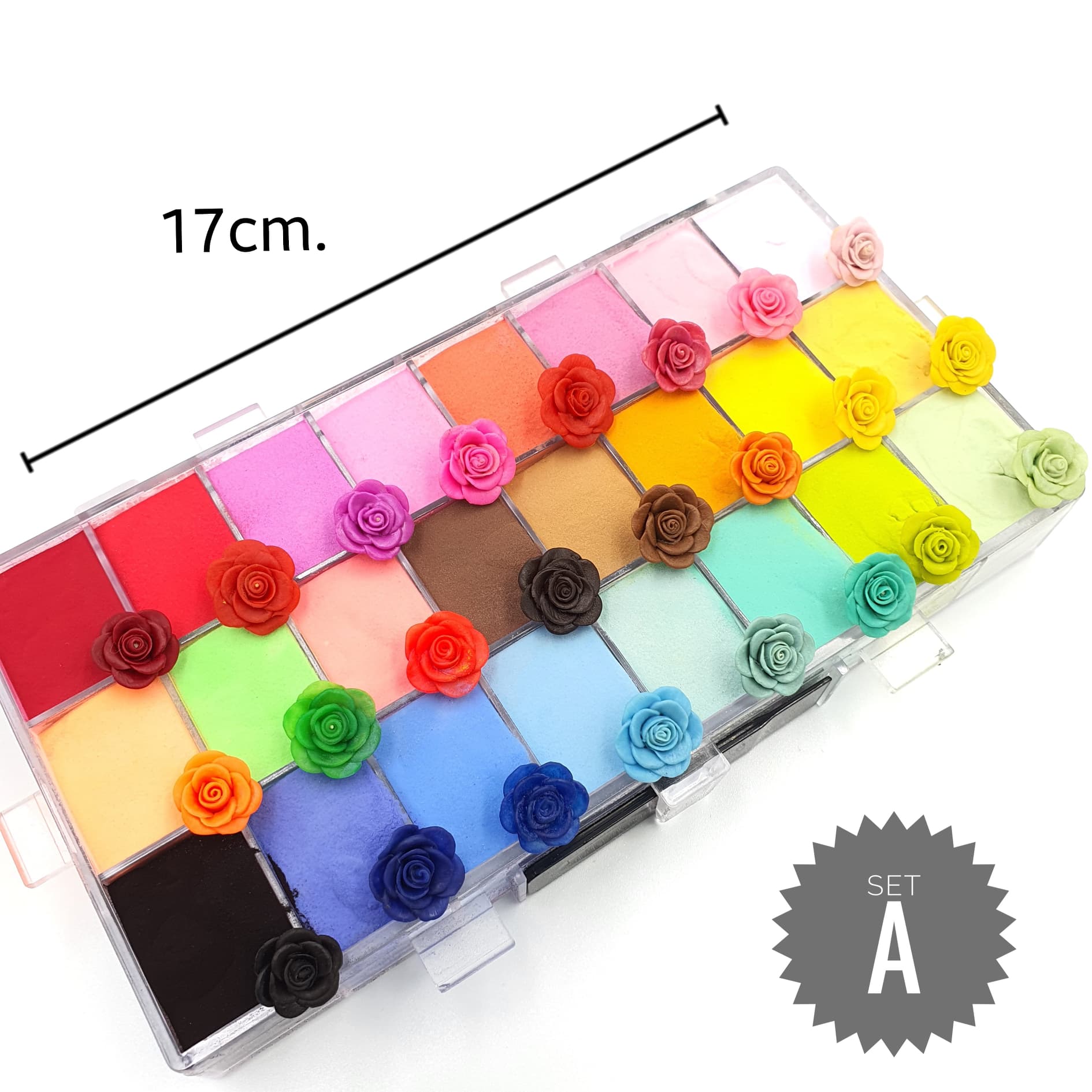 เซตผงปั้นอะคริลิค ผงปั้นนูน (มี2เซต)