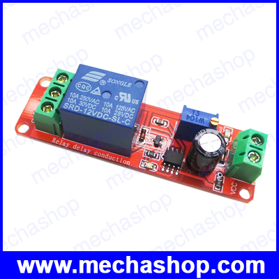 เครื่องตั้งเวลา แบบหน่วงเปิด หน่วงเวลาตั้งแต่ 0-10วินาที DC12v relay control module electronic NE555 timer delay